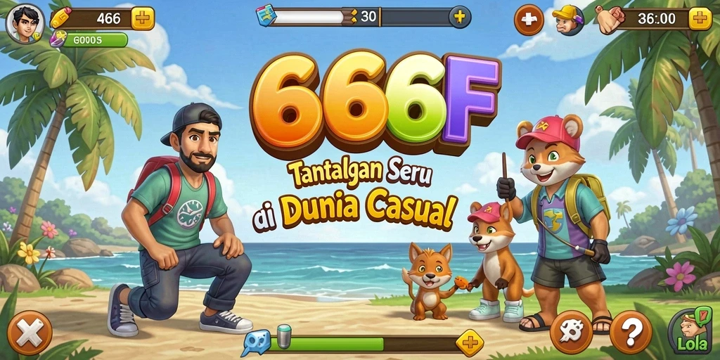 Screenshot Gameplay 666F menampilkan momen seru dalam permainan.