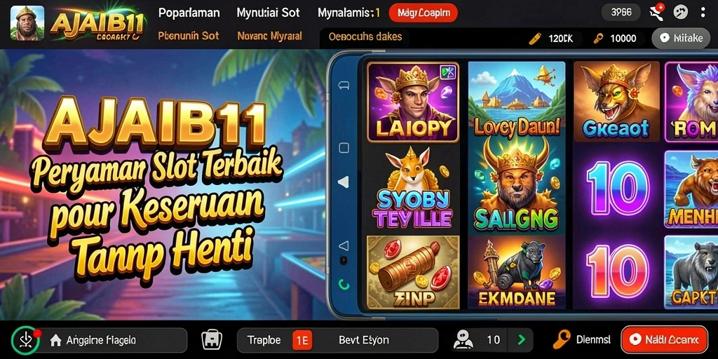 Tampilan menarik dari gameplay AJAIB11 yang penuh warna.