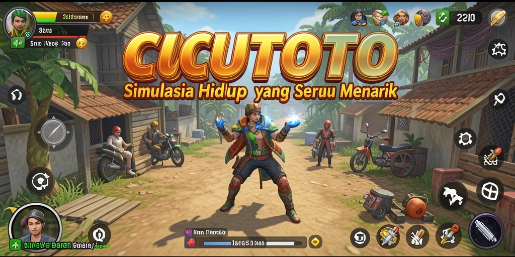 Cuplikan gameplay menarik CUCUTOTO yang menampilkan simulasi kehidupan.