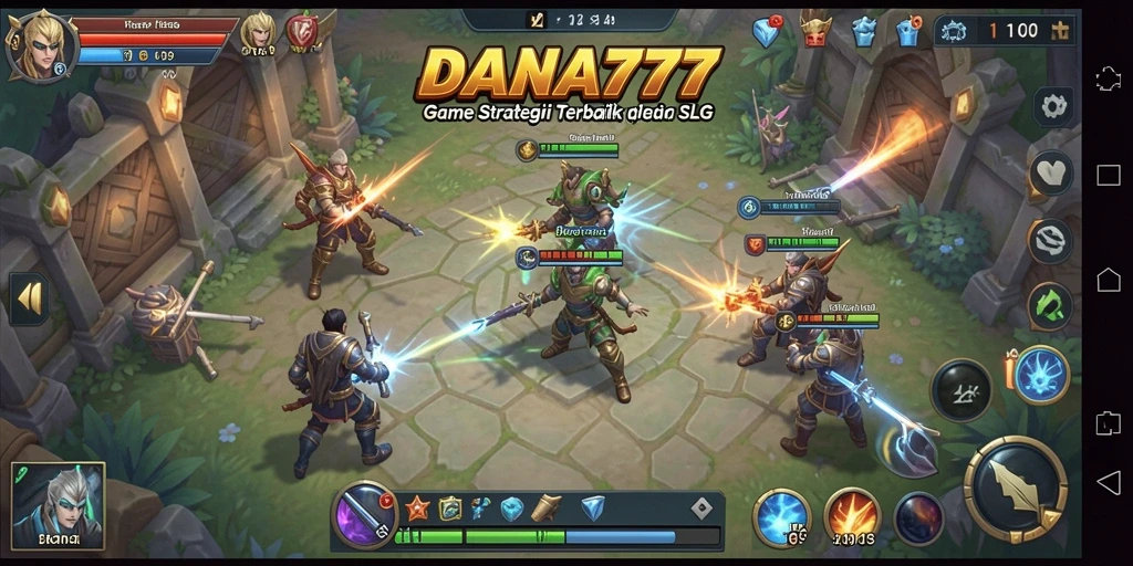 Tampilan gameplay SLG yang seru dalam DANA777.