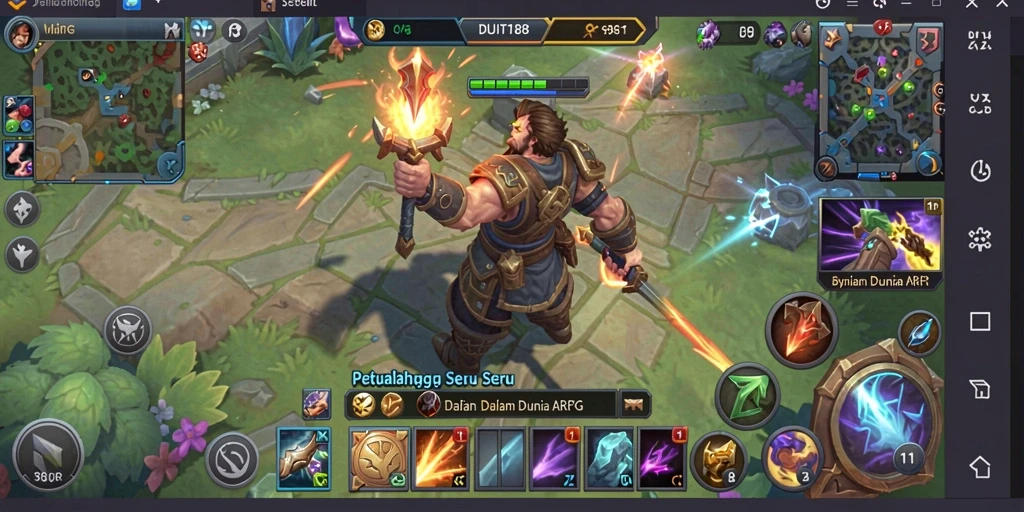 Tangkapan layar DUIT188 yang menampilkan aksi seru dalam gameplay ARPG.