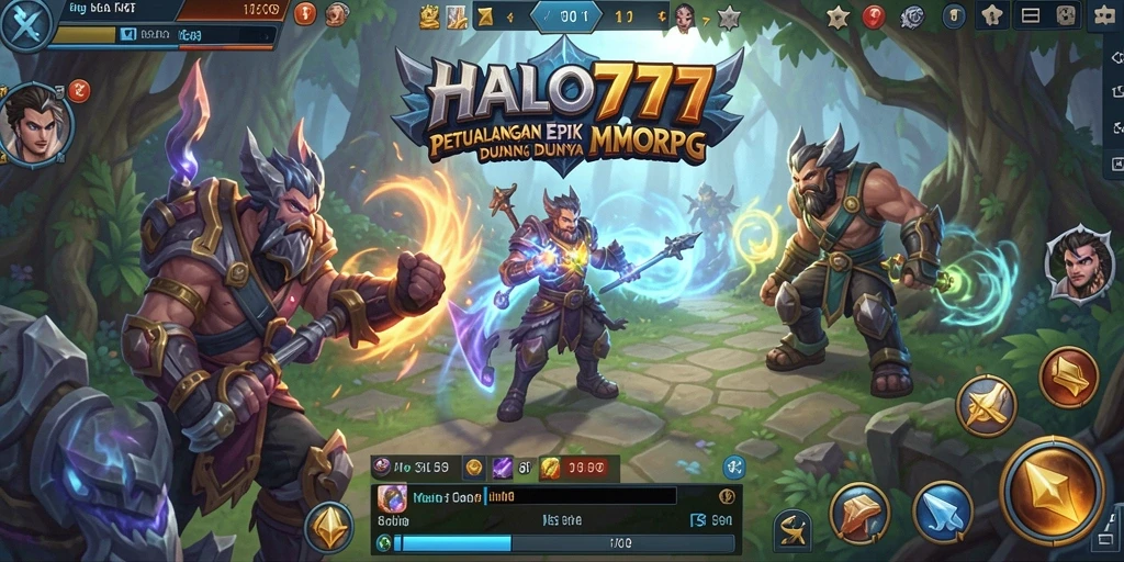 Tampilan screenshot HALO777 menampilkan aksi seru dalam dunia MMORPG.