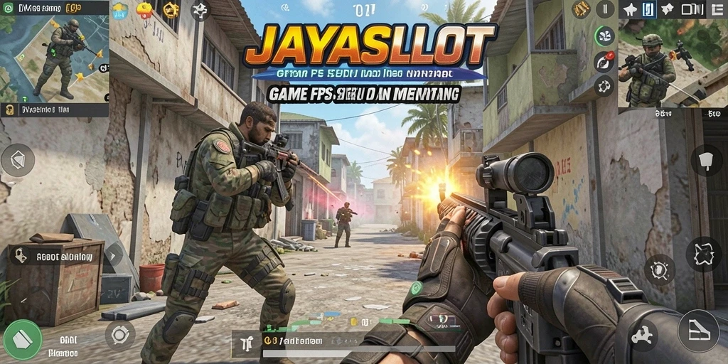 Screenshot gameplay JAYASLOT menampilkan aksi tembak-menembak yang intens.