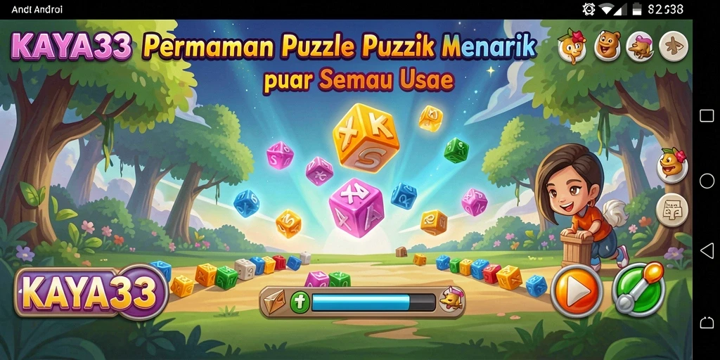 Tampilan gameplay KAYA33 menunjukkan keseruan dalam menyelesaikan puzzle.