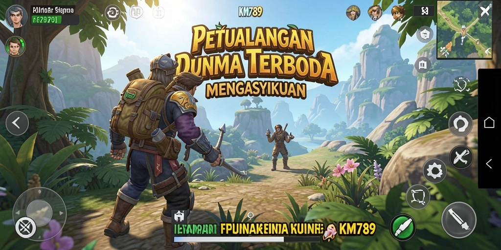 Tampilan gameplay KM789 yang menakjubkan dalam dunia Open World.