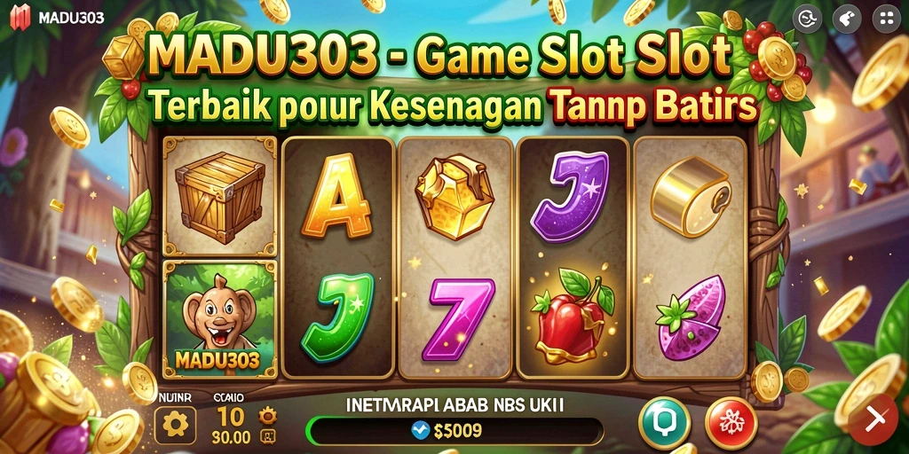 Tampilkan gameplay seru MADU303 dengan berbagai tema slot.