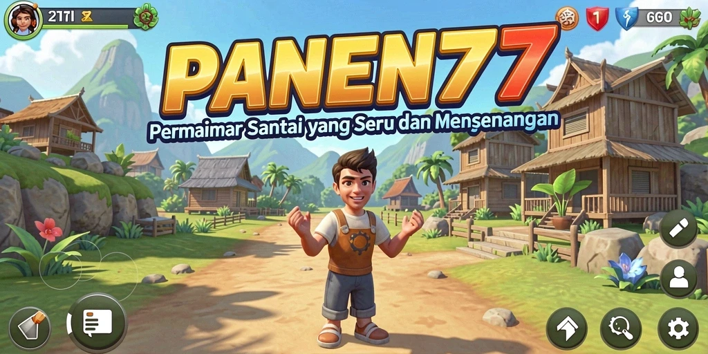 Tampilan gameplay <strong>PANEN77</strong> yang seru dan penuh warna.