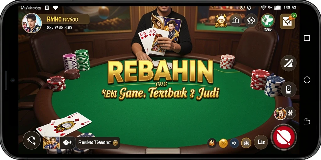 Gameplay intens dalam permainan Poker REBAHIN.