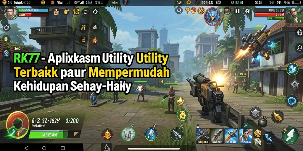 Screenshot RK77 menunjukkan antarmuka pengguna yang sederhana dan fungsional.