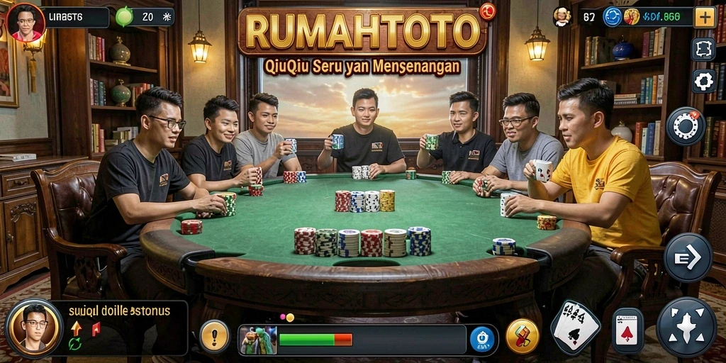 Tampilan gameplay QiuQiu yang mengasyikkan dan kompetitif.