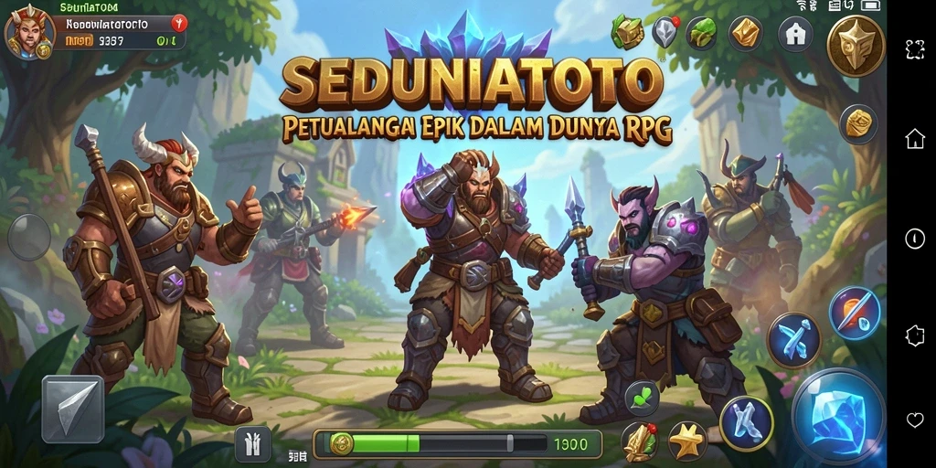 Tampilan gameplay RPG yang menarik dalam SEDUNIATOTO.
