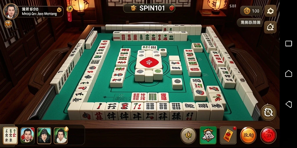 Screenshot gameplay <strong>SPIN101</strong> menampilkan keseruan permainan Mahjong.