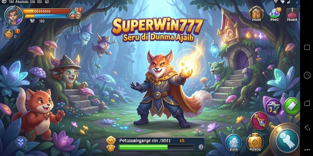 Screenshot gameplay SUPERWIN777 yang menunjukkan aksi petualangan seru.