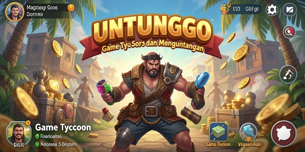Gameplay seru UNTUNGGO yang menantang dan mendidik.