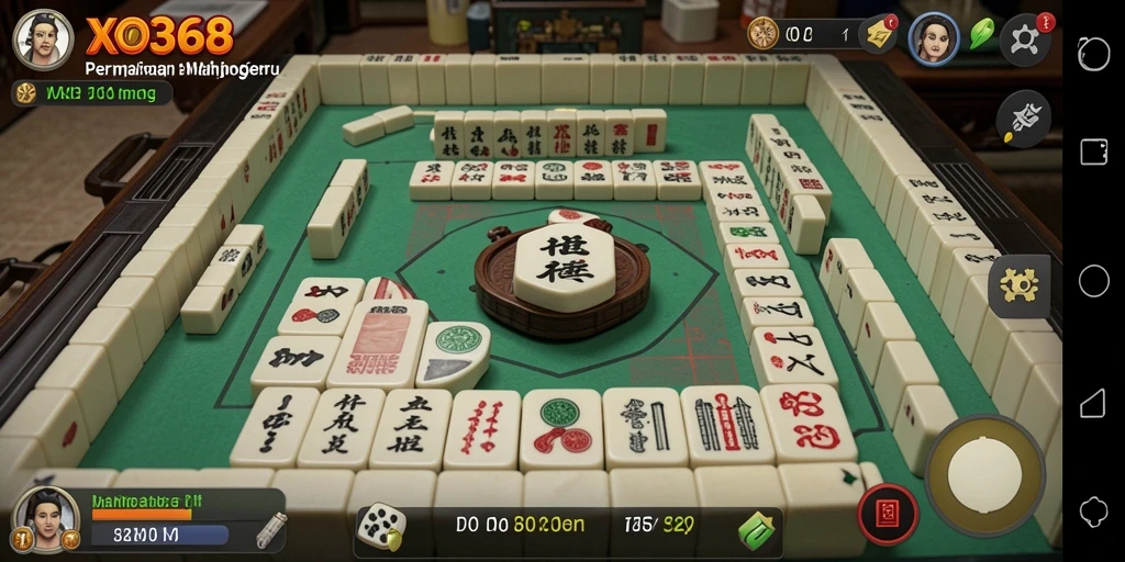 Tampilan gameplay menarik dari XO368 dengan tantangan Mahjong.